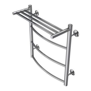 Полотенцесушитель водяной AZARIO VERONA AZ04156P 500/600 с полкой, 3 секции, нижнее/диагональное подключение, 1/2, хром